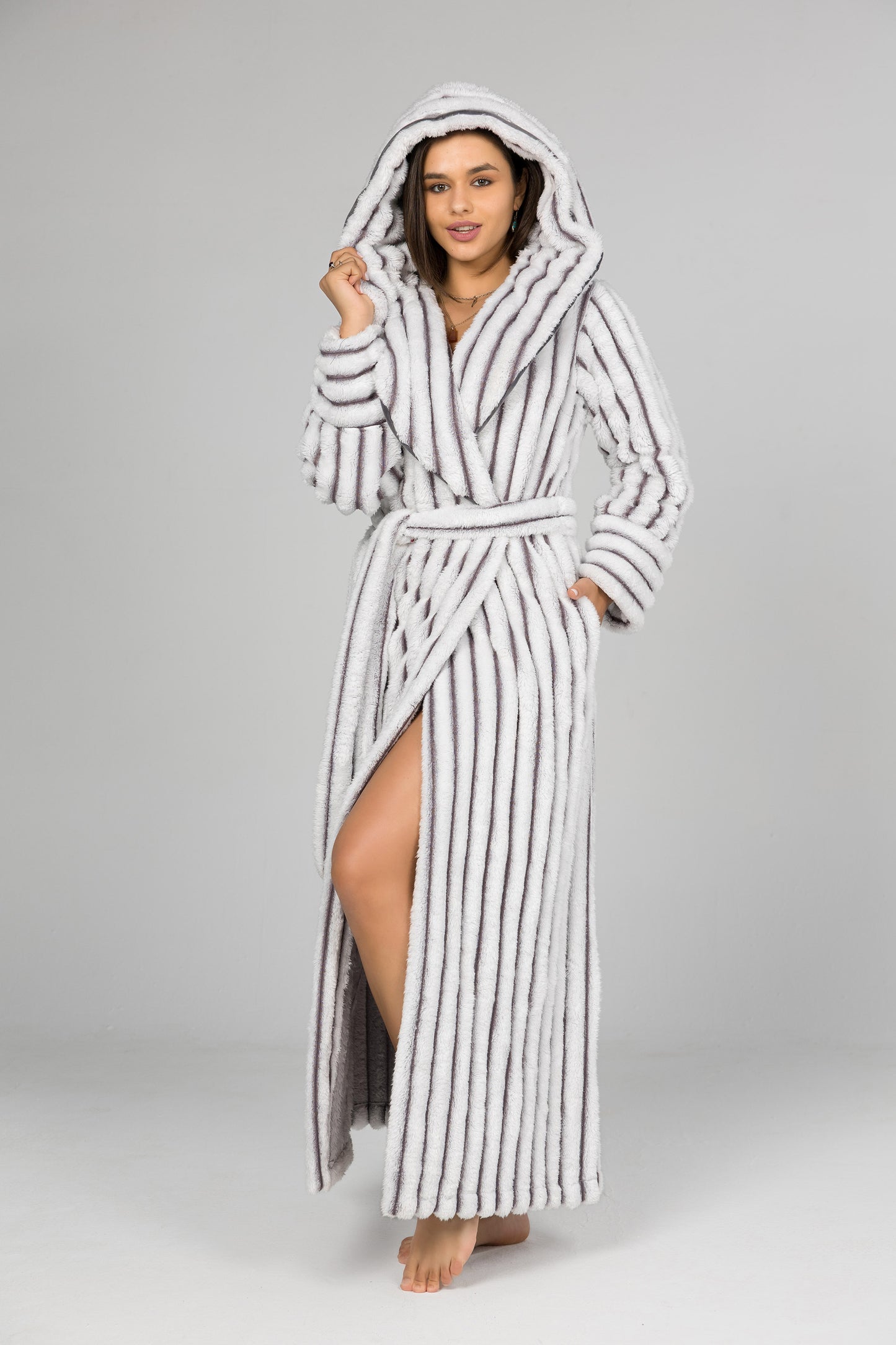 STRIPY ROBE | MODA PLUS | WN26314