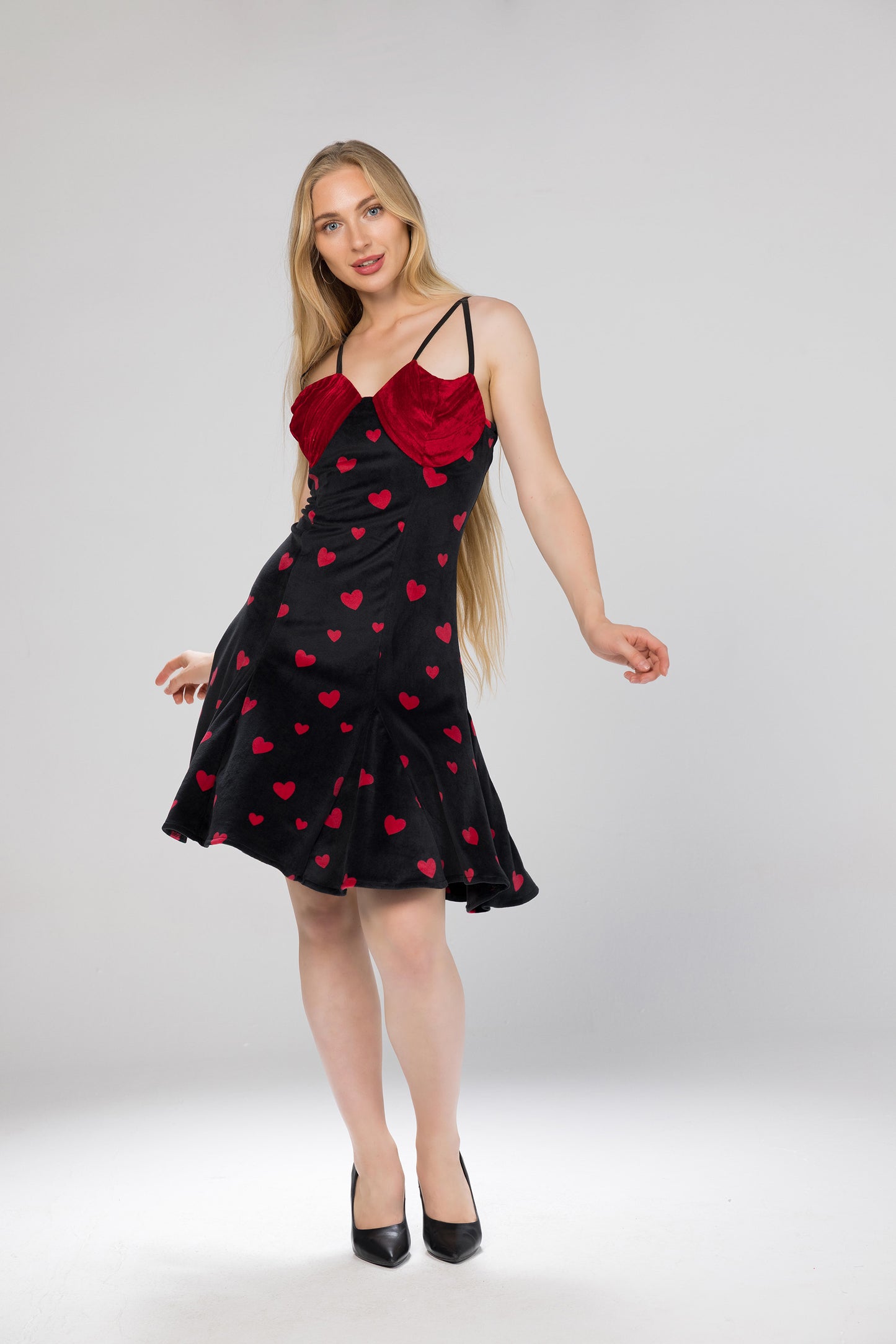 RED HEARTS ROBE SET | MODA PLUS | WN26363