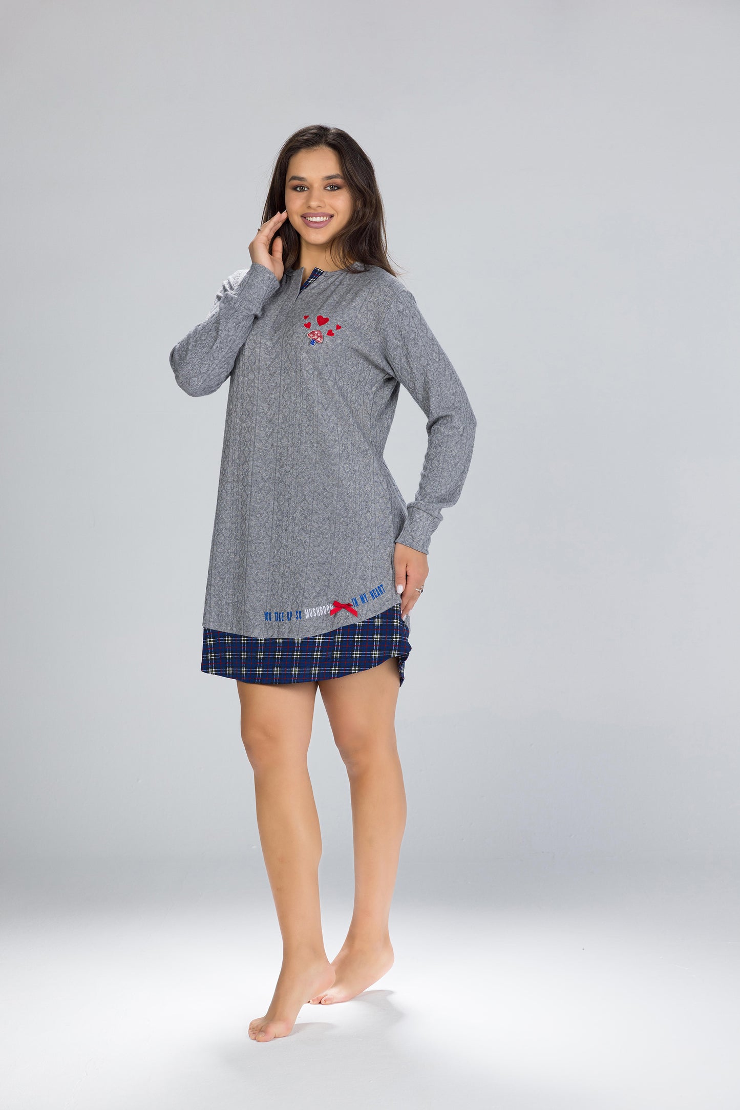 MUSHROOM LOVE NIGHSHIRT | MODA PLUS | WN26377