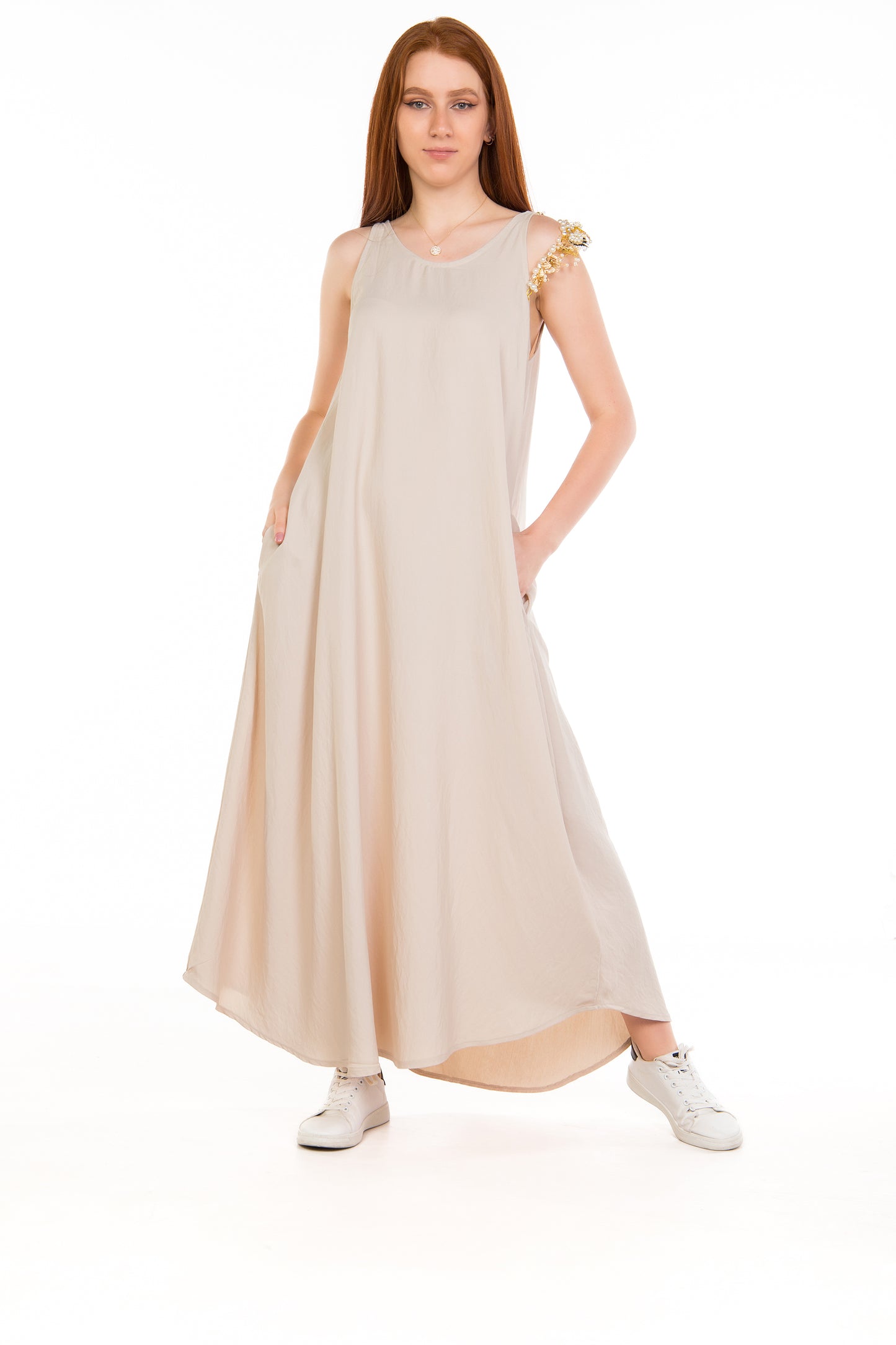 BLING DRESS BEIGE | WEEKEND BY PLUS | SM112