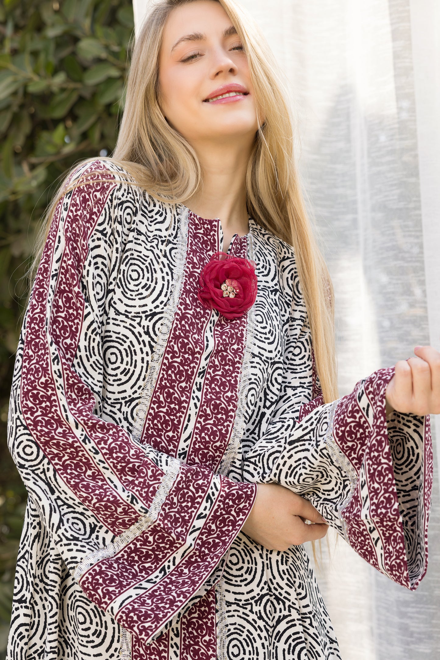 RED STRIPES GALABEYA | IN LOVE BY PLUS | SM26703