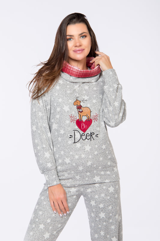 Deer Scarf Pajamas | Easy By Plus | Home Wear