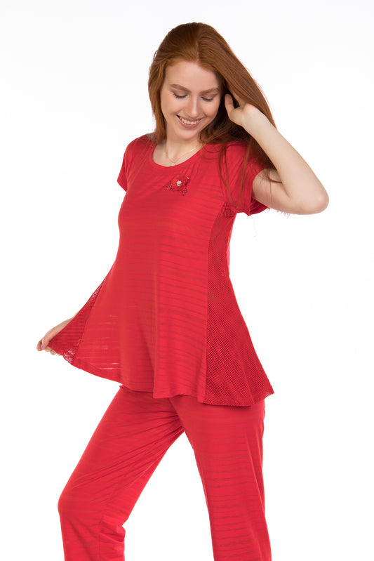Solid Pajamas Red | Easy By Plus | Night Wear