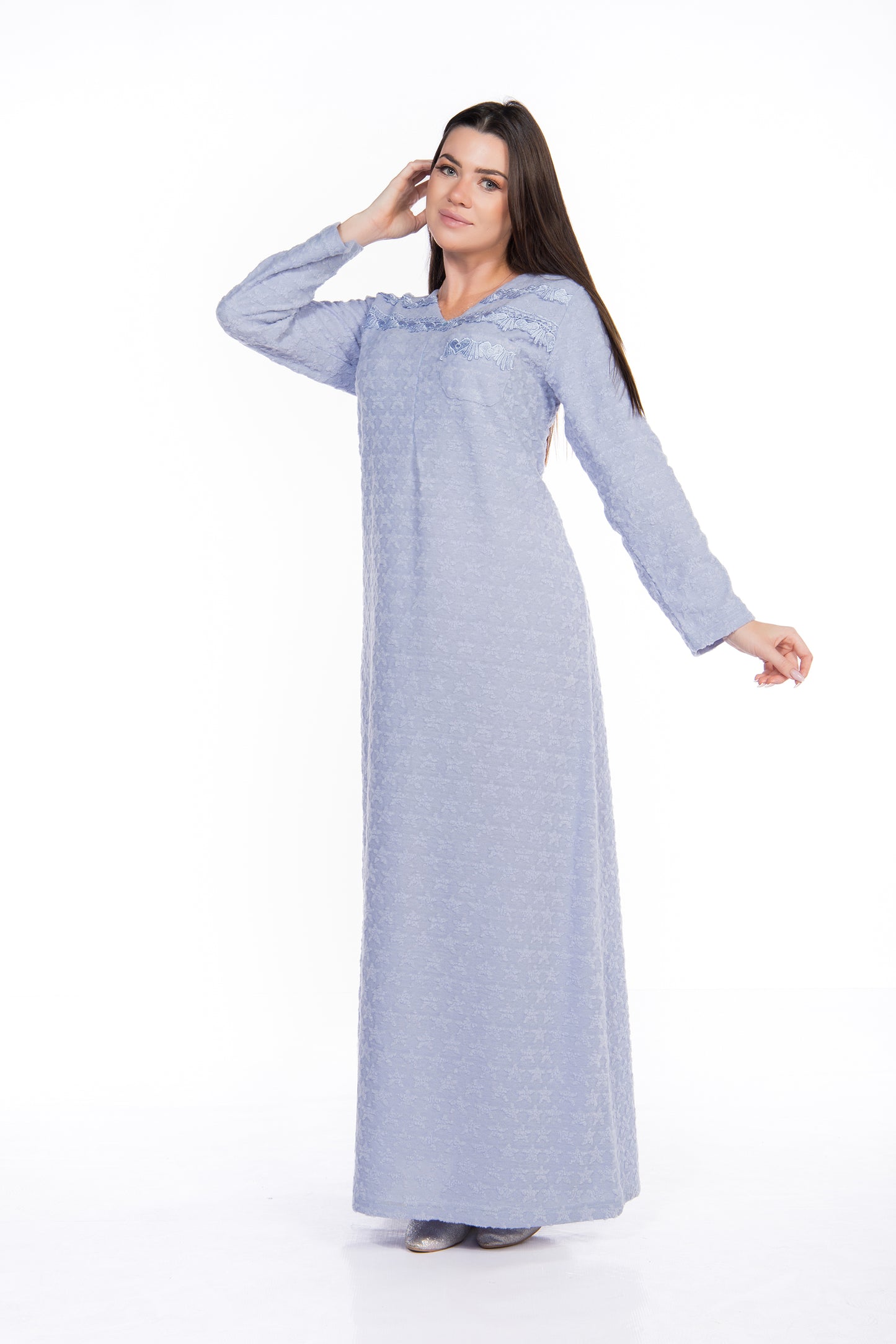 Zipper Gown | Moda Plus | Night Gown