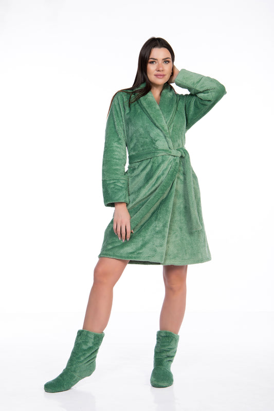 Green Robe Set | Moda Plus | Homewear