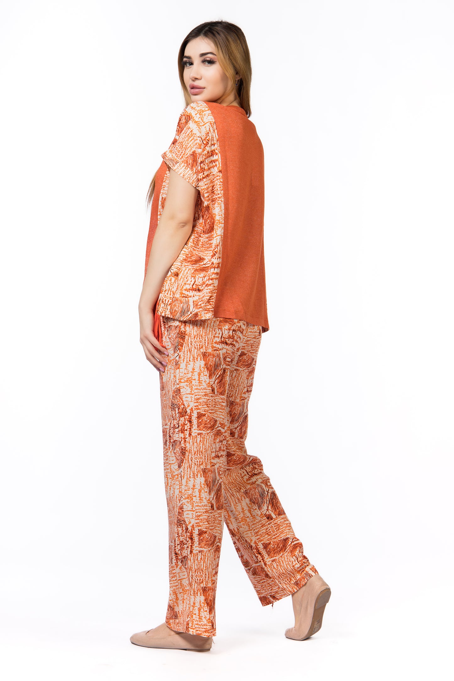 Orange Fringe Pajamas | Moda Plus | Home Wear