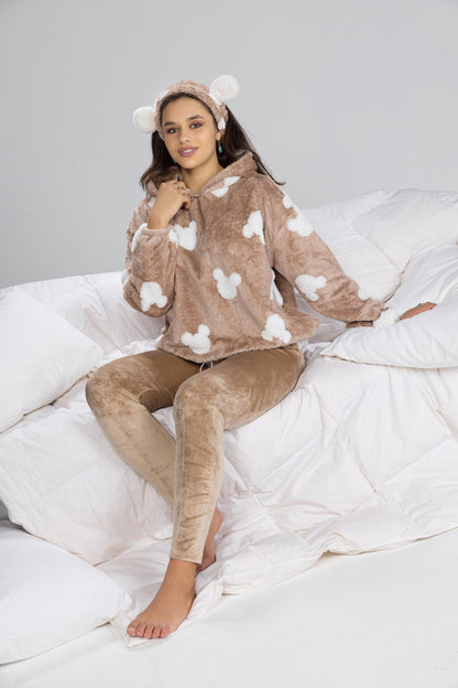 FLUFFY MICKEY PJS | MODA PLUS | WN26251