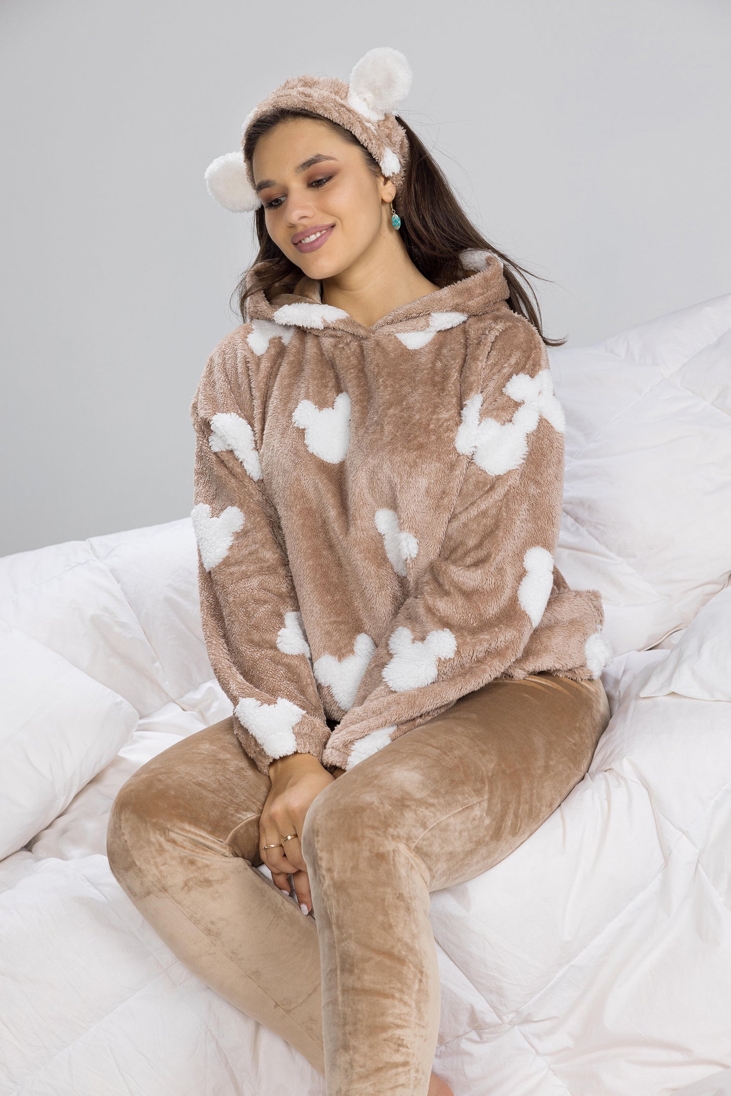 FLUFFY MICKEY PJS | MODA PLUS | WN26251