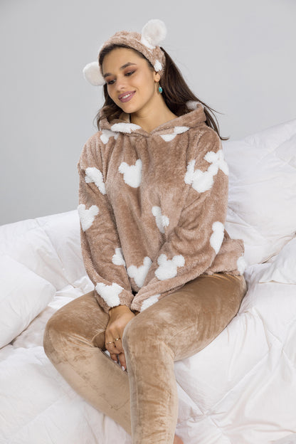 FLUFFY MICKEY PJS | MODA PLUS | WN26251
