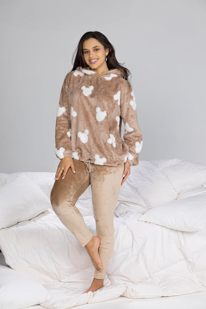 FLUFFY MICKEY PJS | MODA PLUS | WN26251