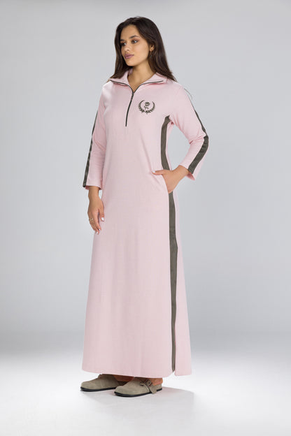 OLIVE STRIPE GOWN | MODA PLUS | WN26201