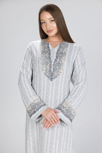 SILVERISH GALABEYA | MODA PLUS | WN26205
