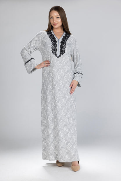 BLACK LACE GALABEYA | MODA PLUS | WN26210