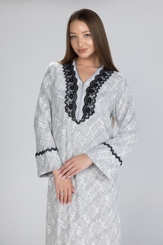 BLACK LACE GALABEYA | MODA PLUS | WN26210