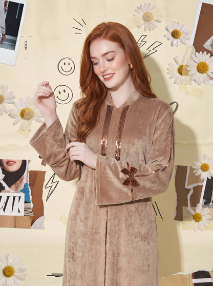 MOCCA SEQUIN BOW GALABEYA | MODA PLUS | WN27211