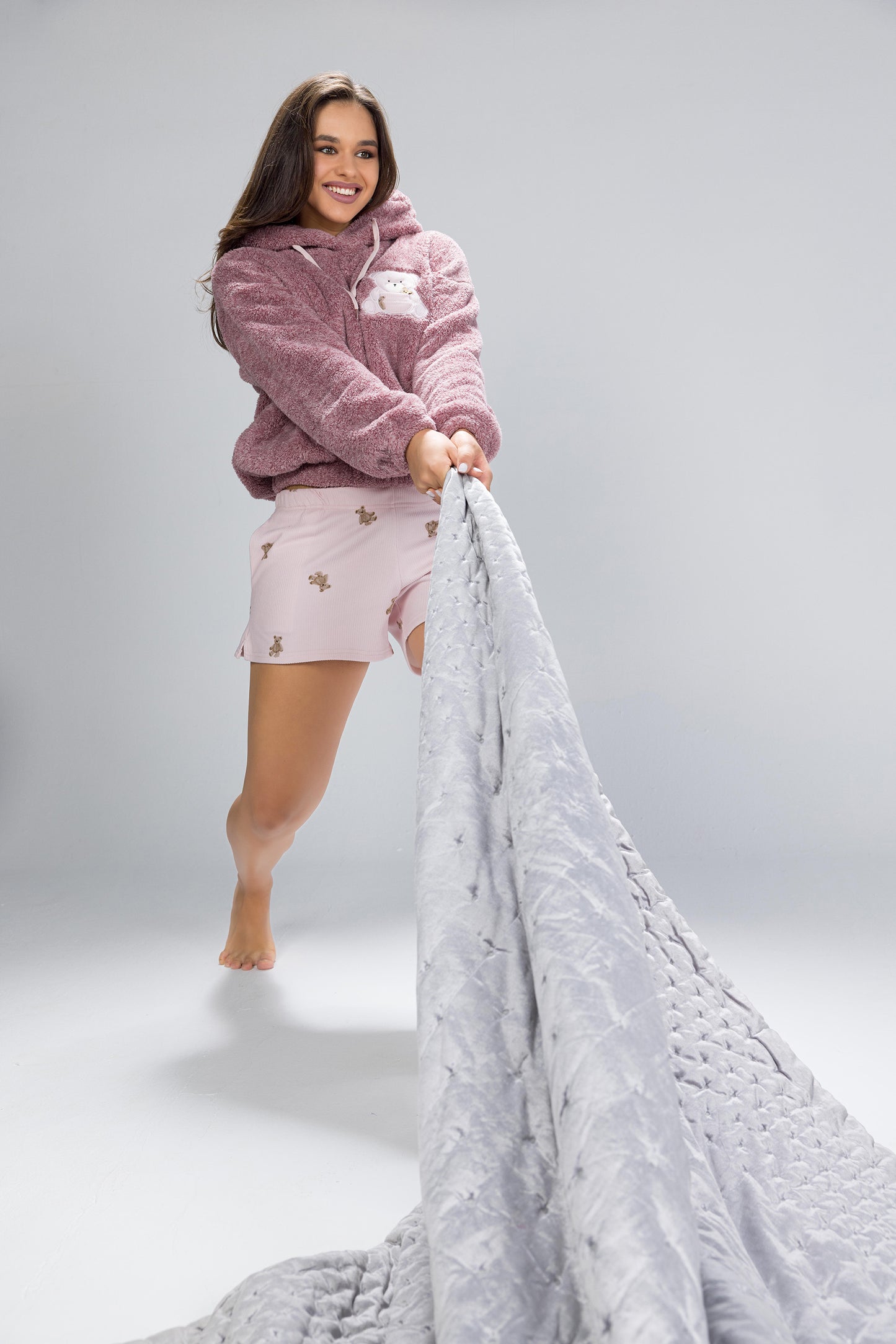 TEDDY SHORTS SET | MODA PLUS | WN26217