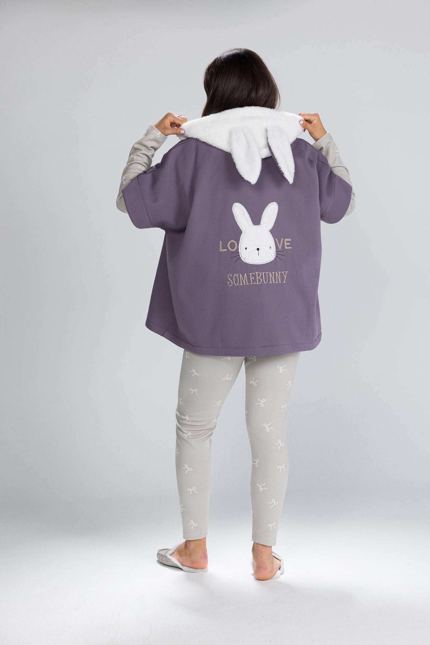 BUNNY PONCHO PJS | MODA PLUS | WN26221