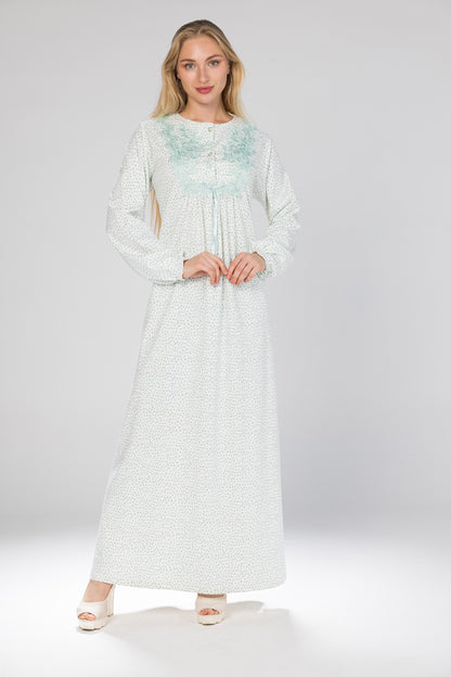 MINTY DOTS GOWN | MODA PLUS | WN26301