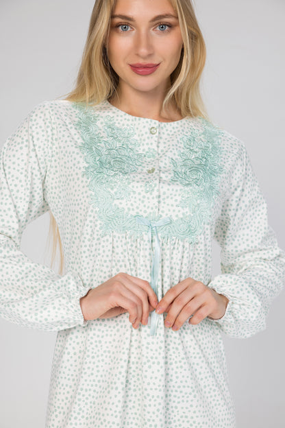 MINTY DOTS GOWN | MODA PLUS | WN26301