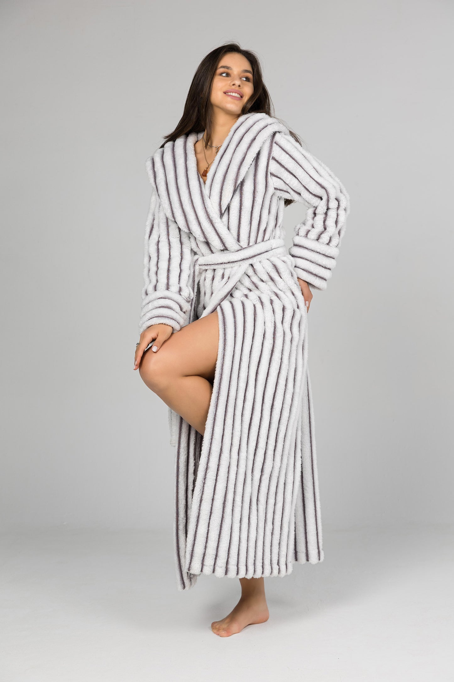 STRIPY ROBE | MODA PLUS | WN26314