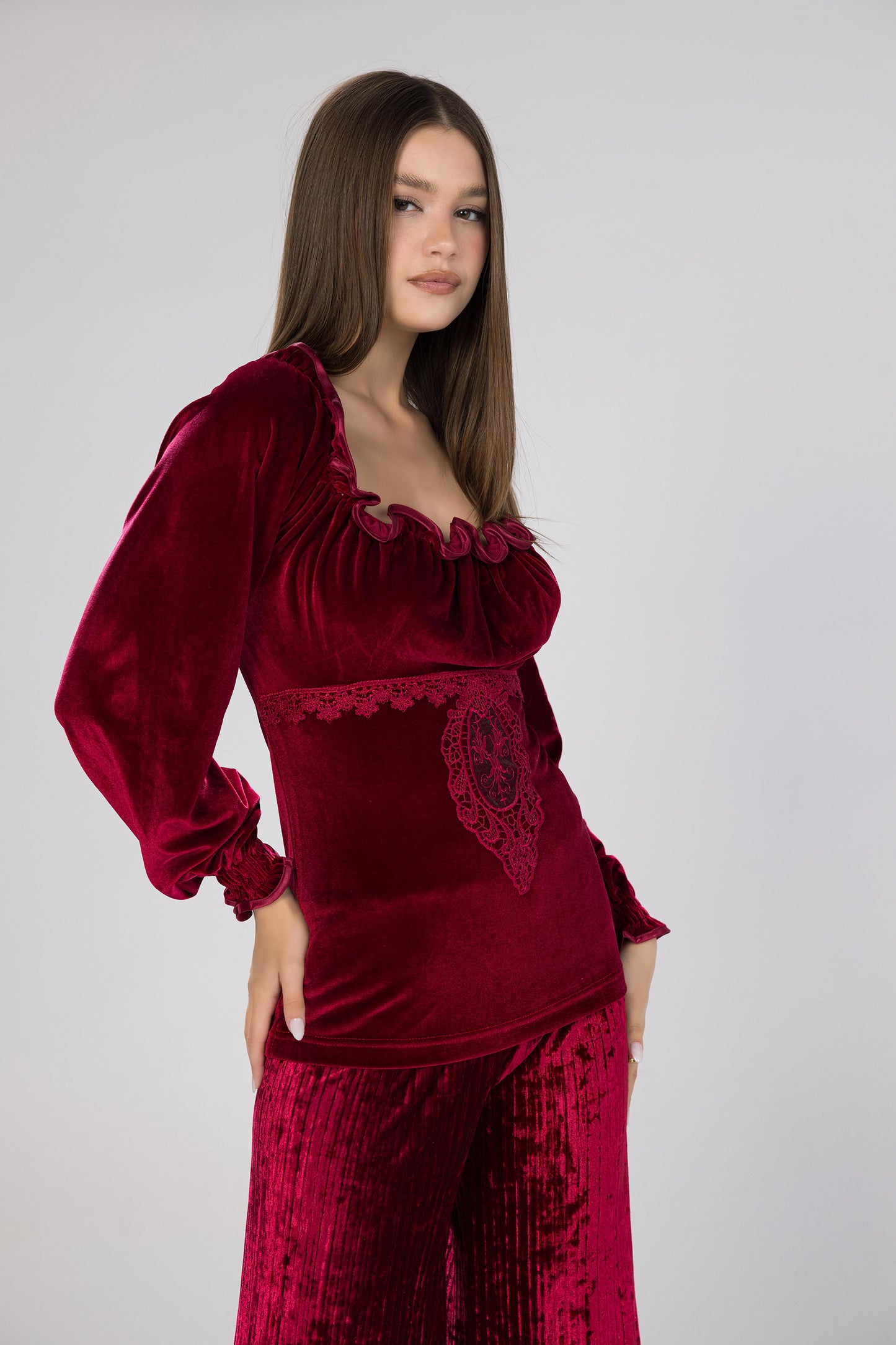 MONO VELOUR PAJAMAS | MODA PLUS | WN26331