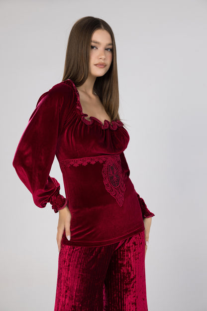 MONO VELOUR PAJAMAS | MODA PLUS | WN26331