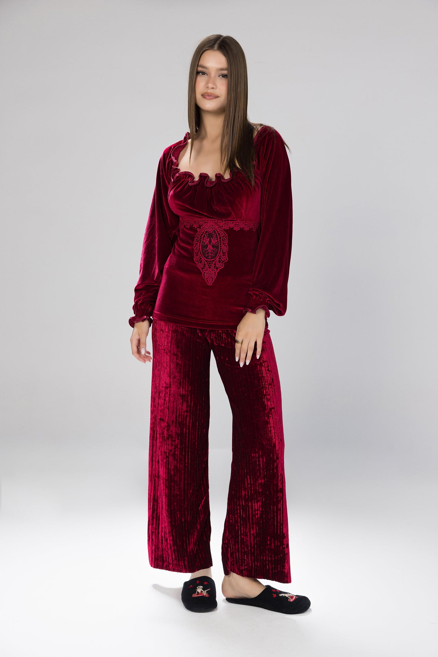 MONO VELOUR PAJAMAS | MODA PLUS | WN26331