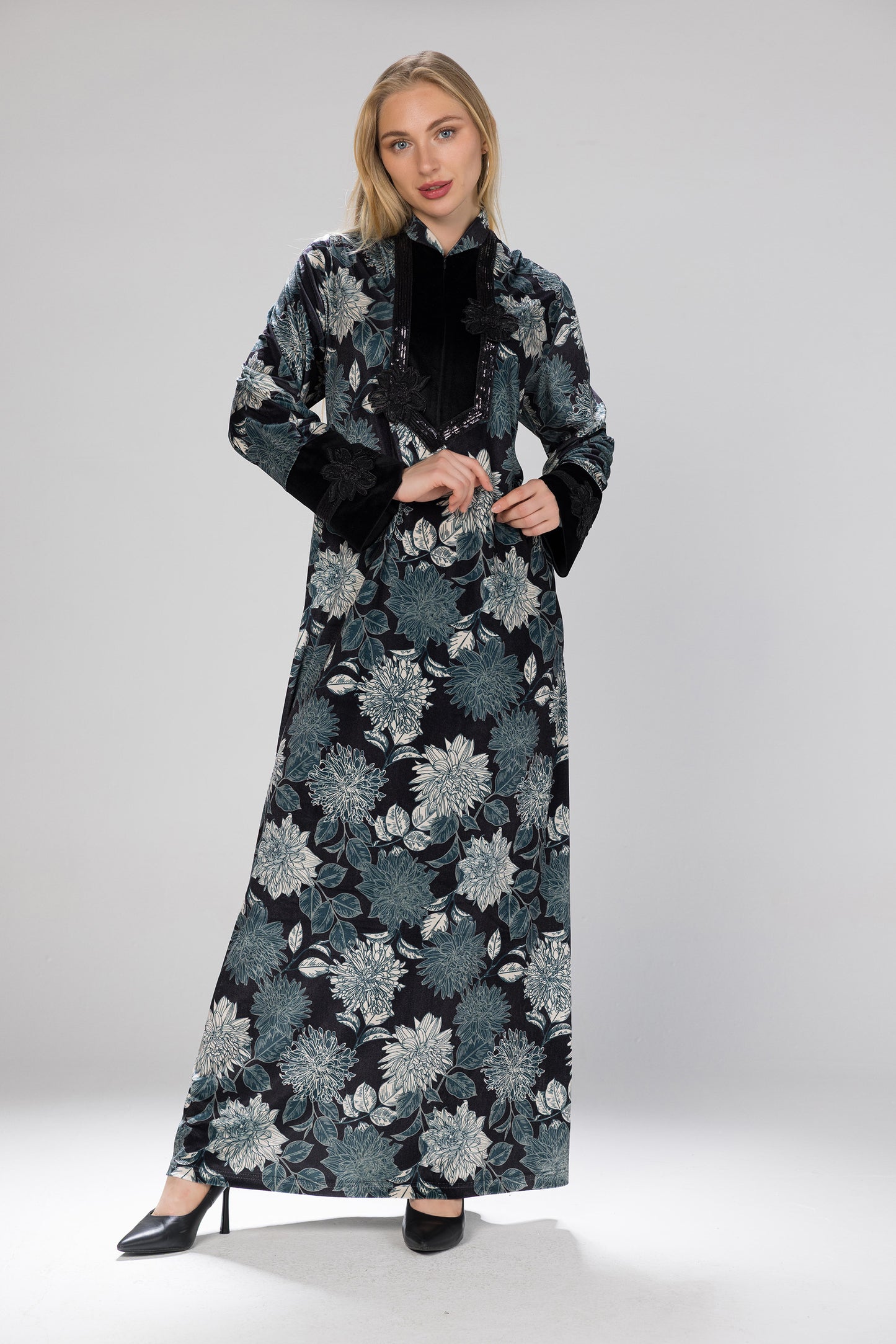 FLOWERISH GALABEYA | MODA PLUS | WN26333