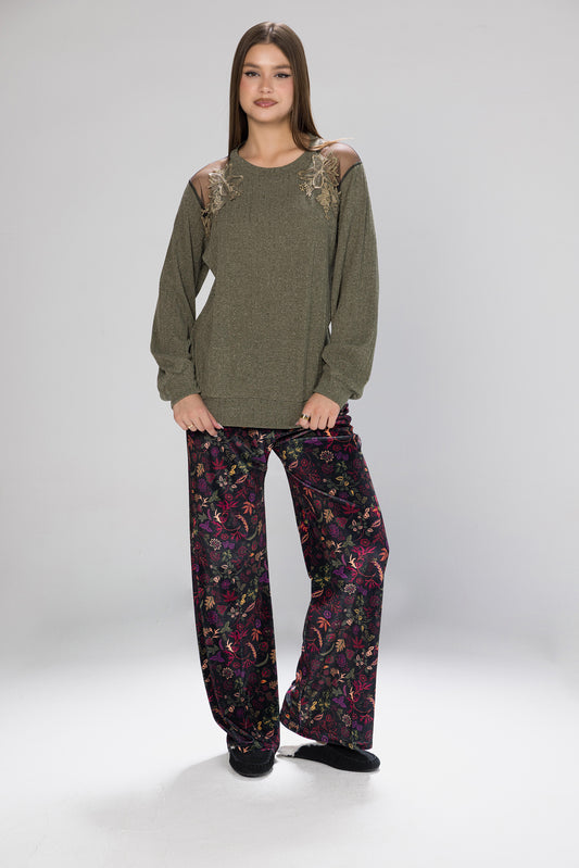 VIBRANT VELOUR PJS | MODA PLUS | WN26338