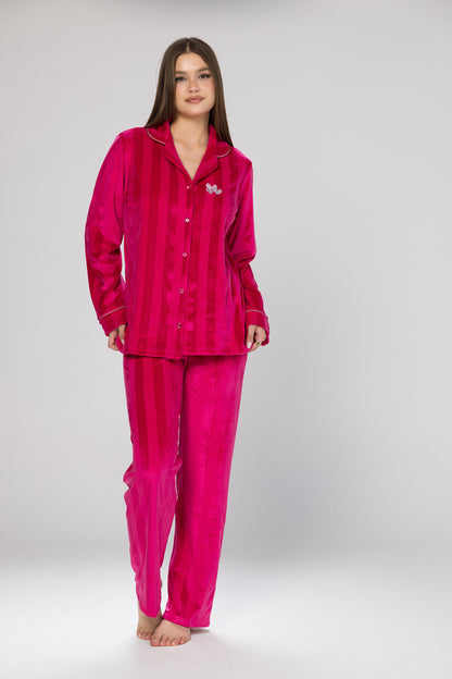 WIDE STRIPES BRALETTE CLASSIC PJS | MODA PLUS | WN26340