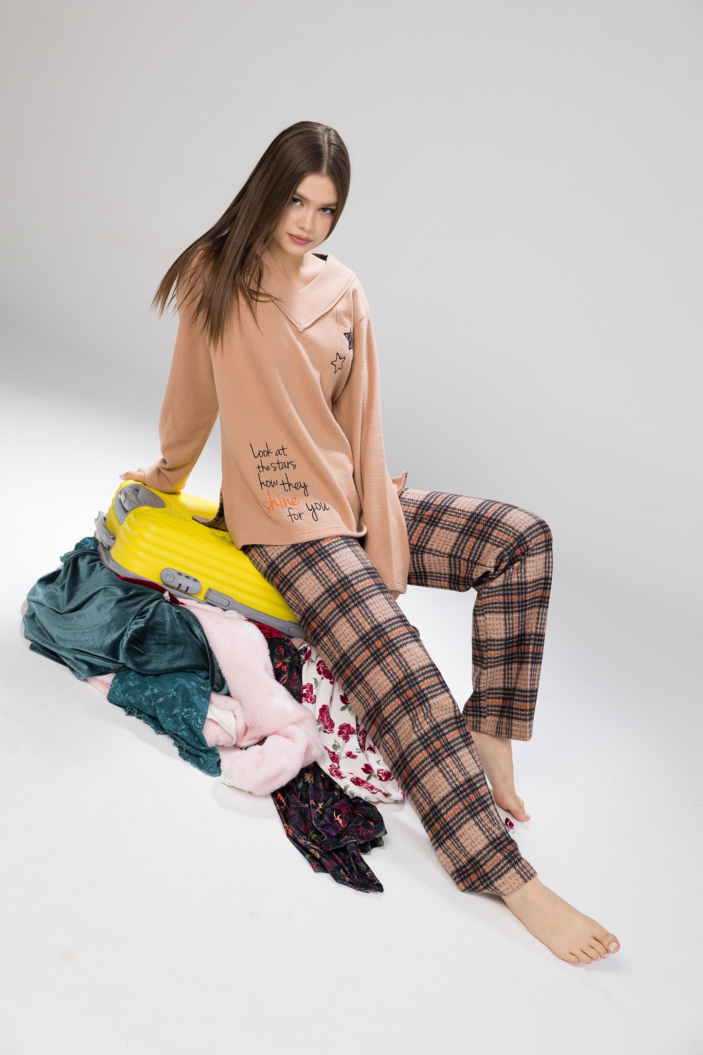 STARS X CHECKER PJS | MODA PLUS | WN26367