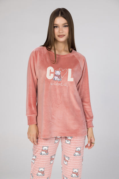 COOL SCARF TEDDY PJS | MODA PLUS | WN26368