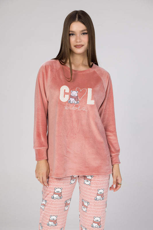 COOL SCARF TEDDY PJS | MODA PLUS | WN26368