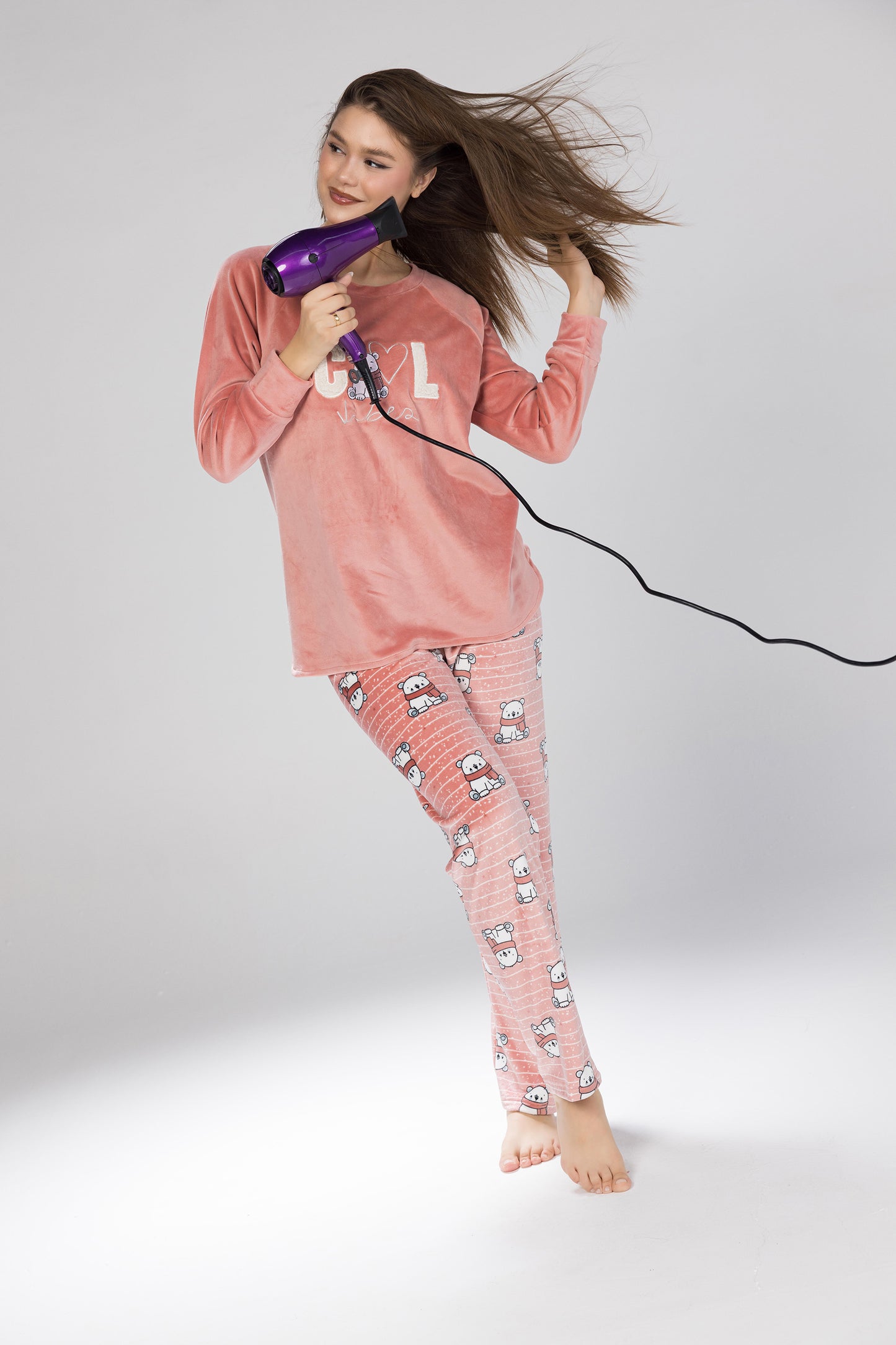 COOL SCARF TEDDY PJS | MODA PLUS | WN26368