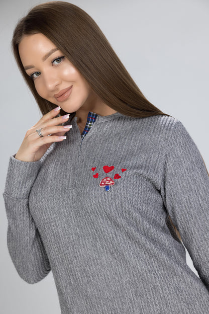 MUSHROOM LOVE NIGHSHIRT | MODA PLUS | WN26377