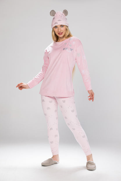 SNOW CUTE TEDDY PJS | MODA PLUS | WN26385