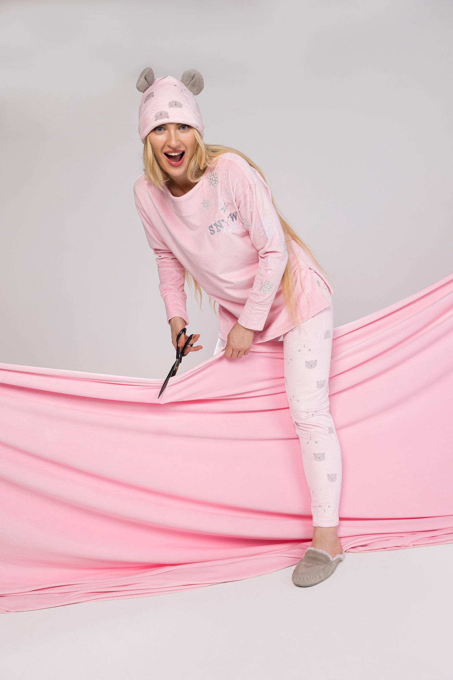 SNOW CUTE TEDDY PJS | MODA PLUS | WN26385
