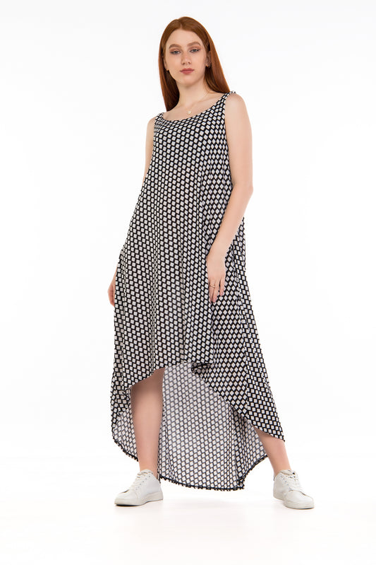 CHECKERED TANK DRESS | WEEKEND BY PLUS | SM103