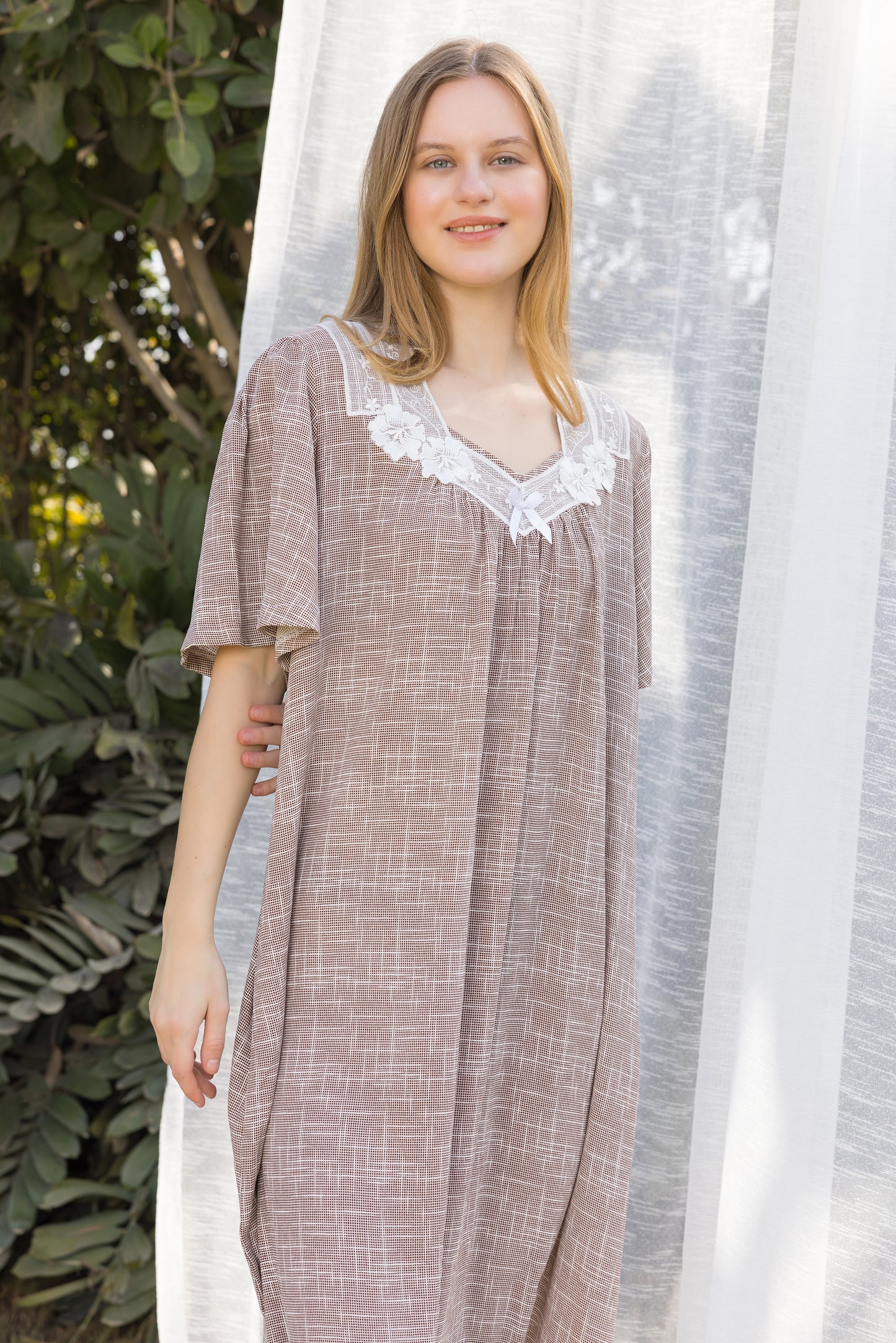 SHADES OF BROWN GOWN | IN LOVE BY PLUS | SM26707*