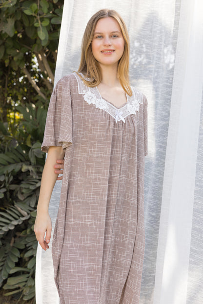 SHADES OF BROWN GOWN | IN LOVE BY PLUS | SM26707*