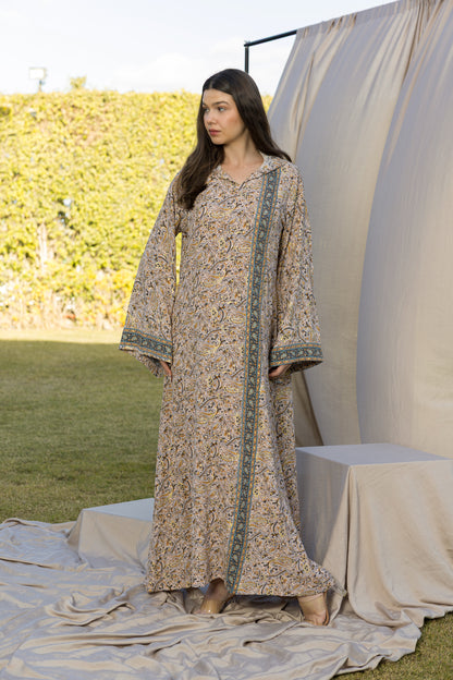 STRIPY HOODED GALABEYA | IN LOVE BY PLUS | SM26711
