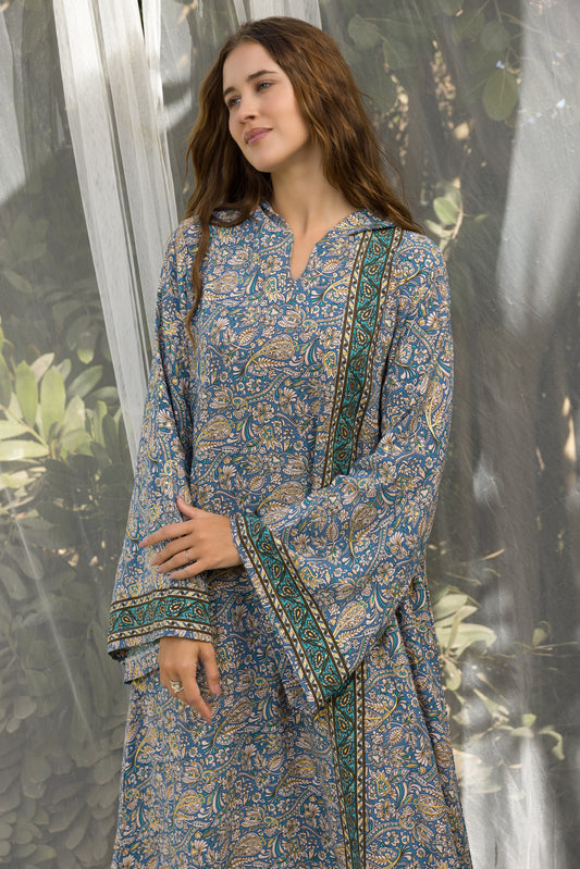 STRIPY HOODED GALABEYA | IN LOVE BY PLUS | SM26711