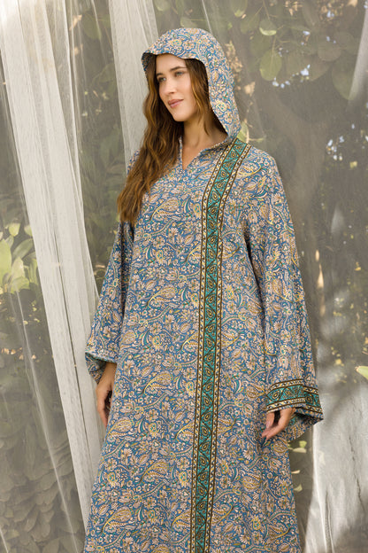 STRIPY HOODED GALABEYA | IN LOVE BY PLUS | SM26711