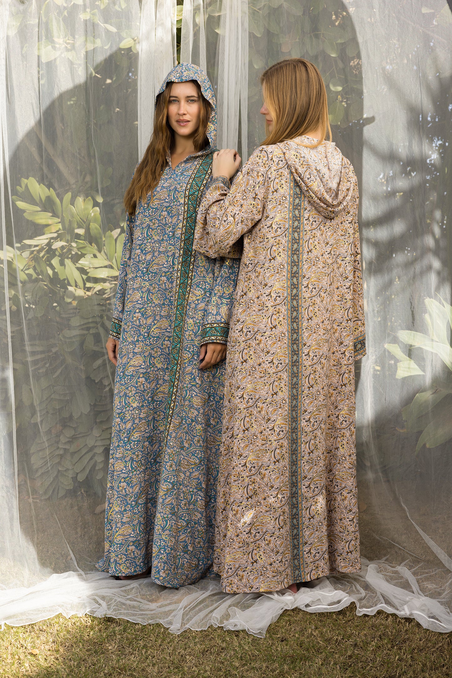 STRIPY HOODED GALABEYA | IN LOVE BY PLUS | SM26711