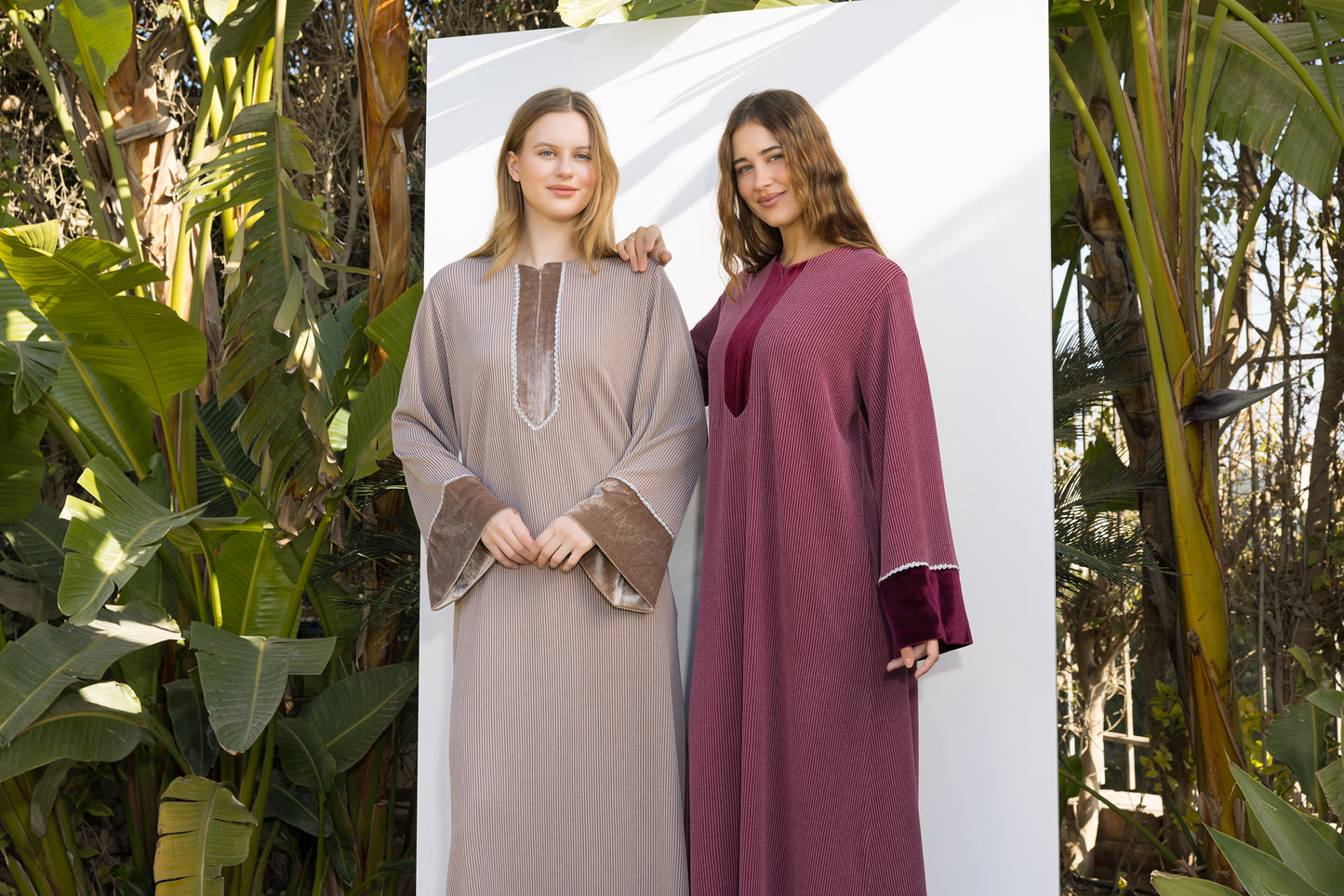 BACK STRIPE VELOUR GALABEYA | IN LOVE BY PLUS | SM26718