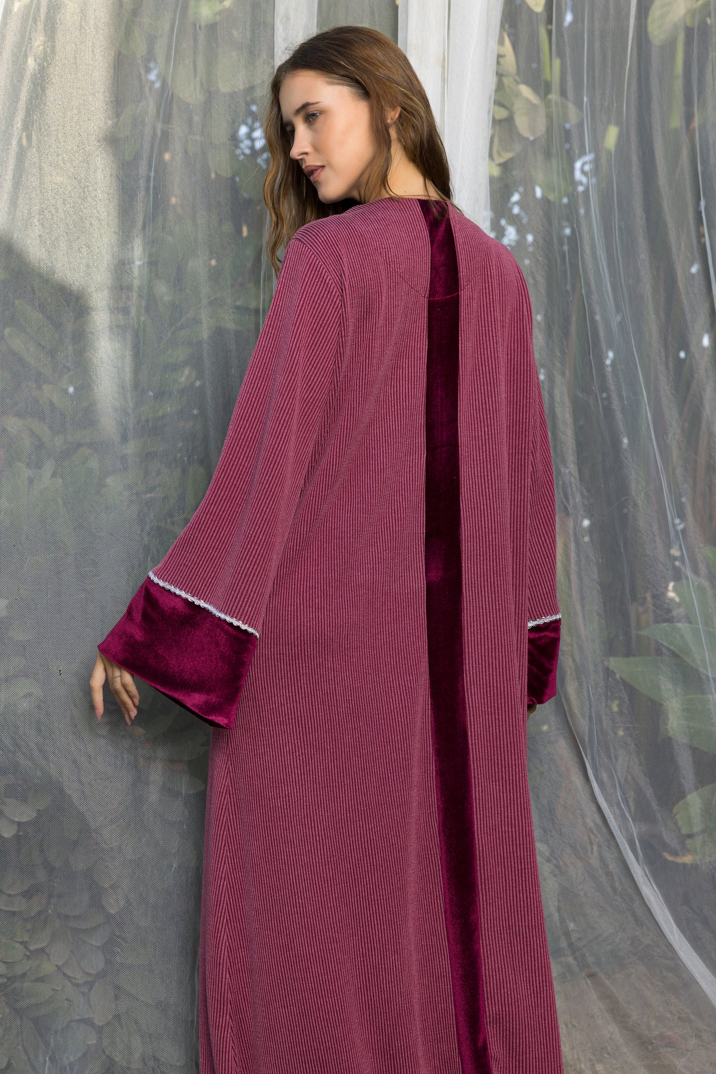 BACK STRIPE VELOUR GALABEYA | IN LOVE BY PLUS | SM26718