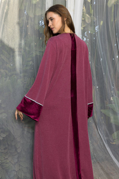 BACK STRIPE VELOUR GALABEYA | IN LOVE BY PLUS | SM26718