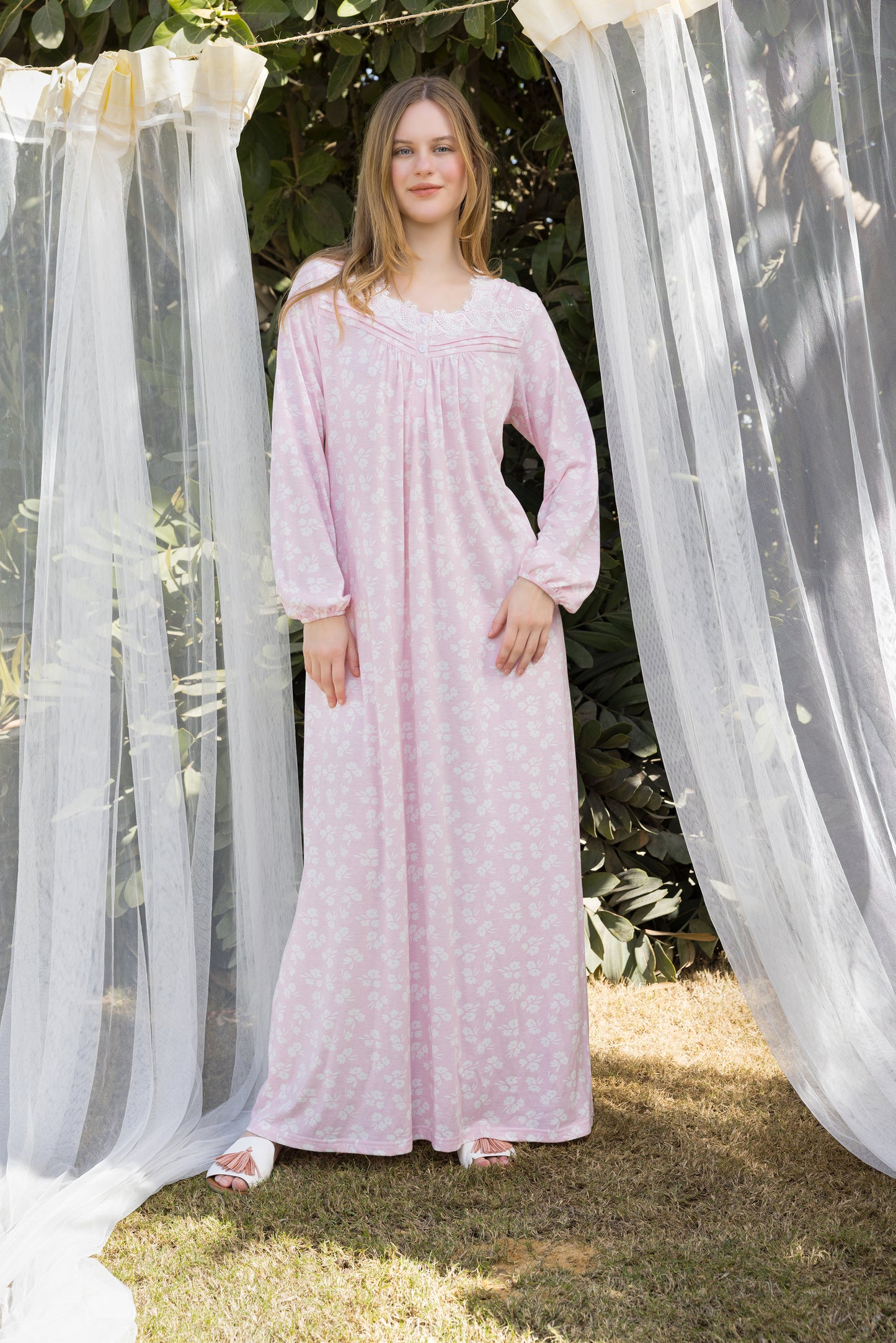 FLORAL PINK GOWN | IN LOVE BY PLUS | SM26729