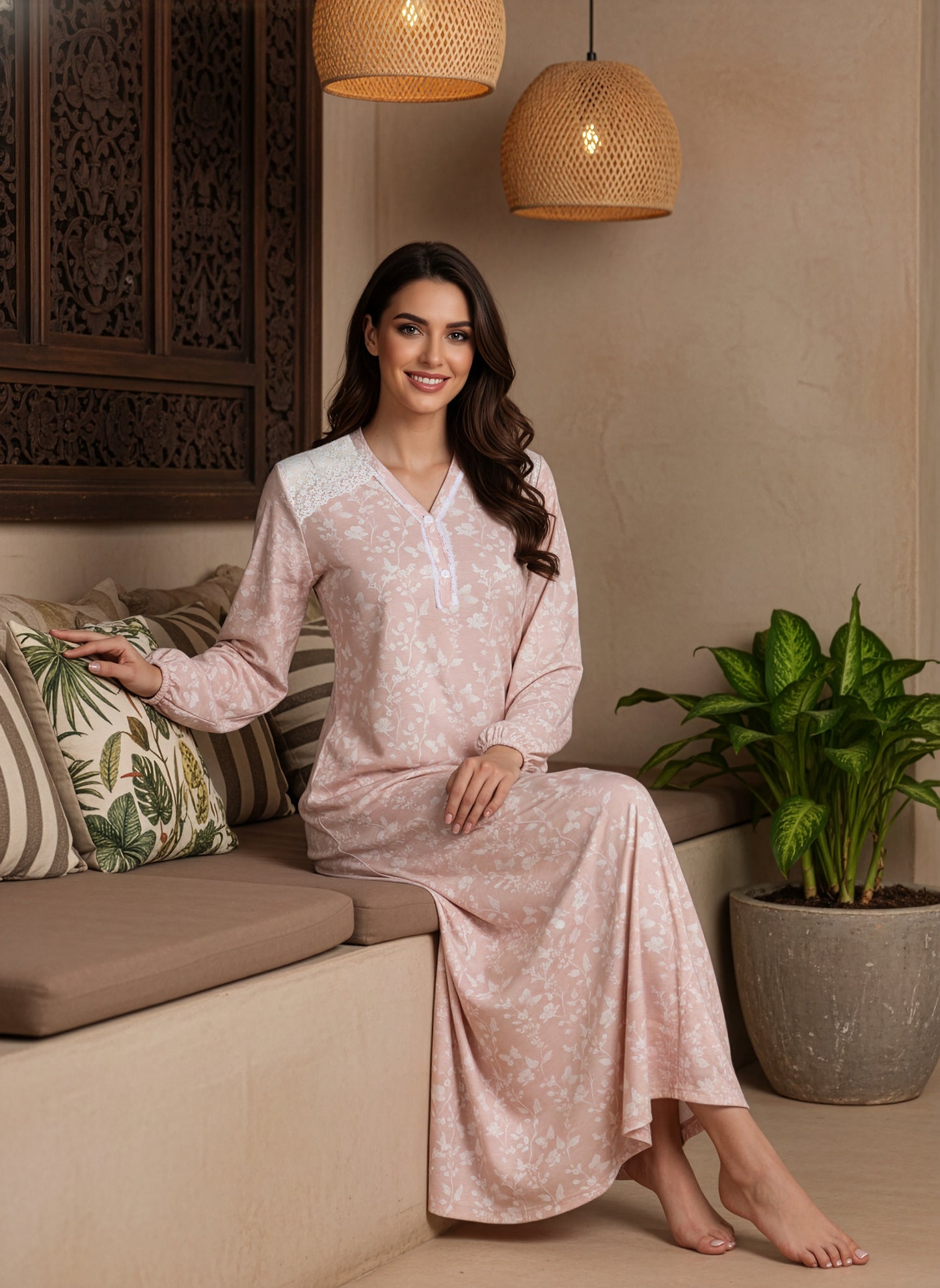 CLASSY NIGHTGOWN | MODA PLUS | SM26751