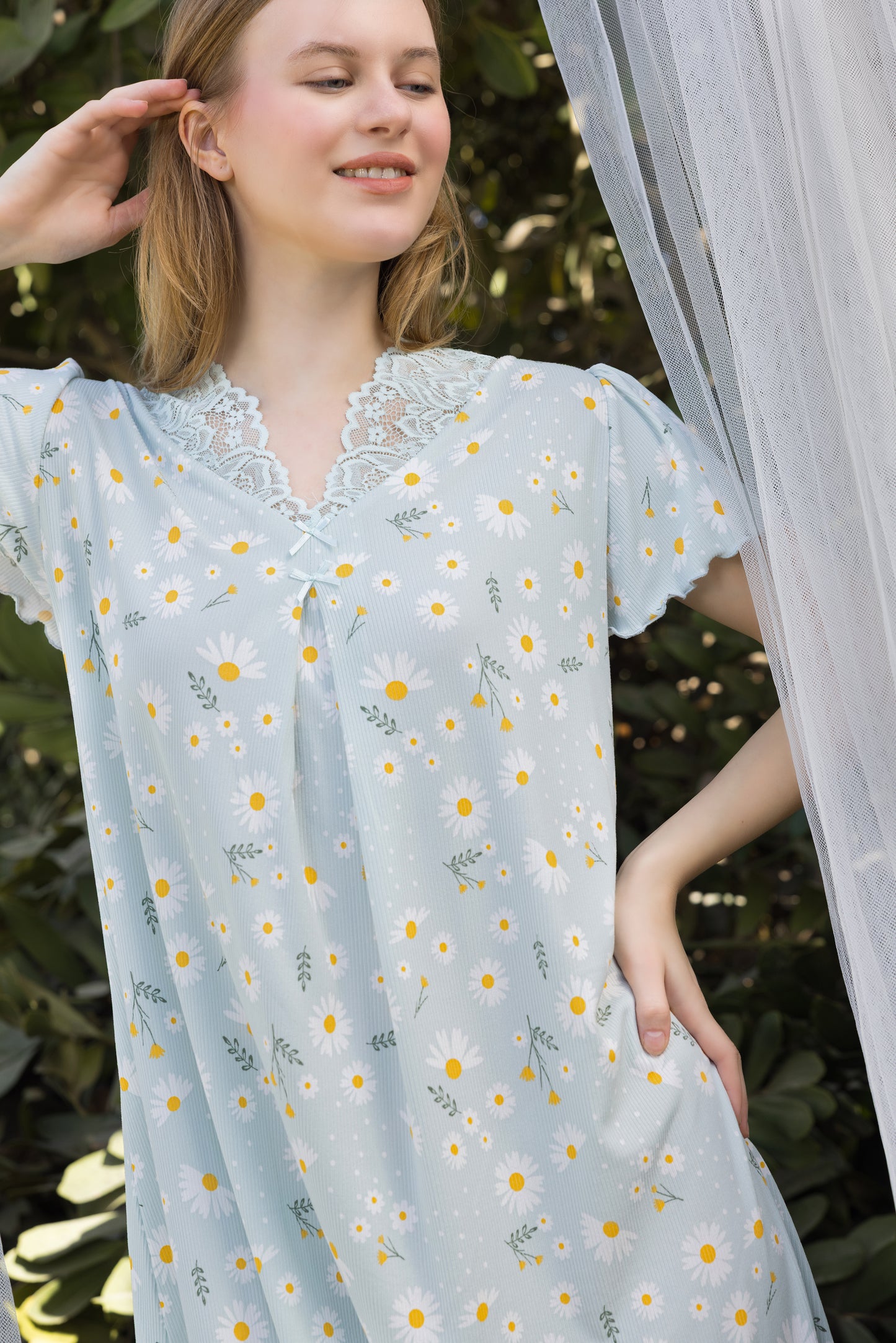 FRESH MINTY LACE GOWN | MODA PLUS | SM26782